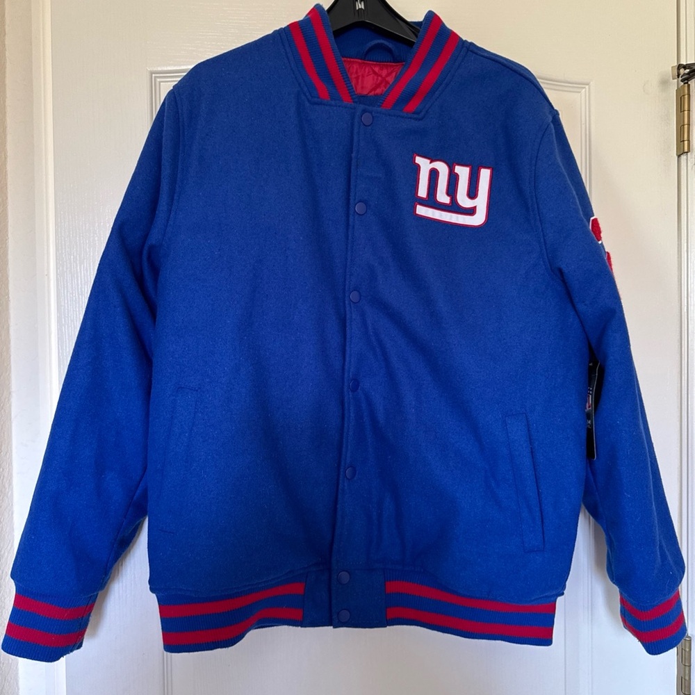 NFL Giants Wool Snap front Jacket